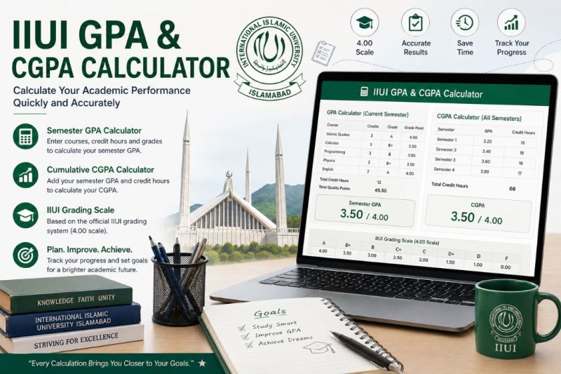 IIUI GPA and CGPA Calculator