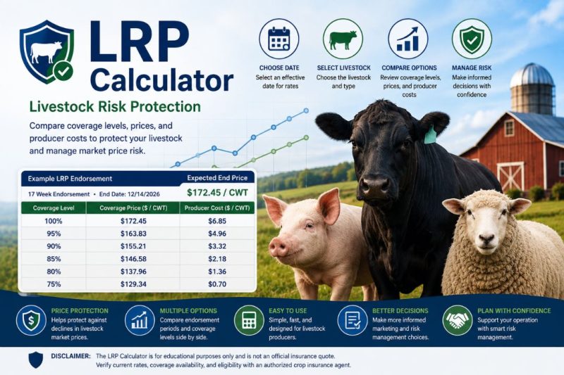 LRP Calculator | Livestock Risk Protection Calculator