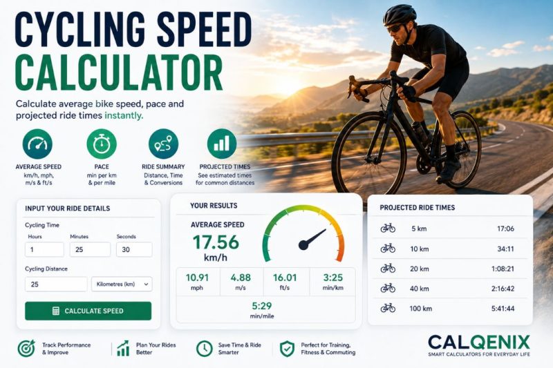 Cycling Speed Calculator